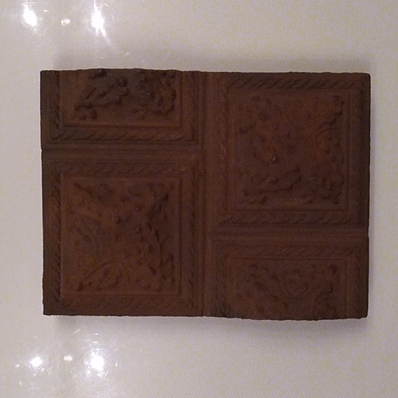 SOMERSET SQUARES *Signed iron Atlantis Tile, like Sid Dickens. *Rare & Retired - Picture 2 of 12